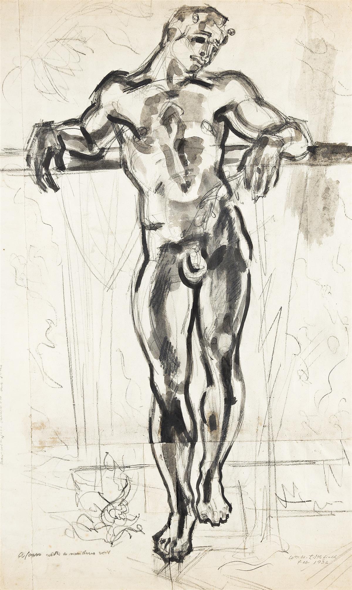 WILLIAM H. LITTLEFIELD (1902-1969) Standing Nude.